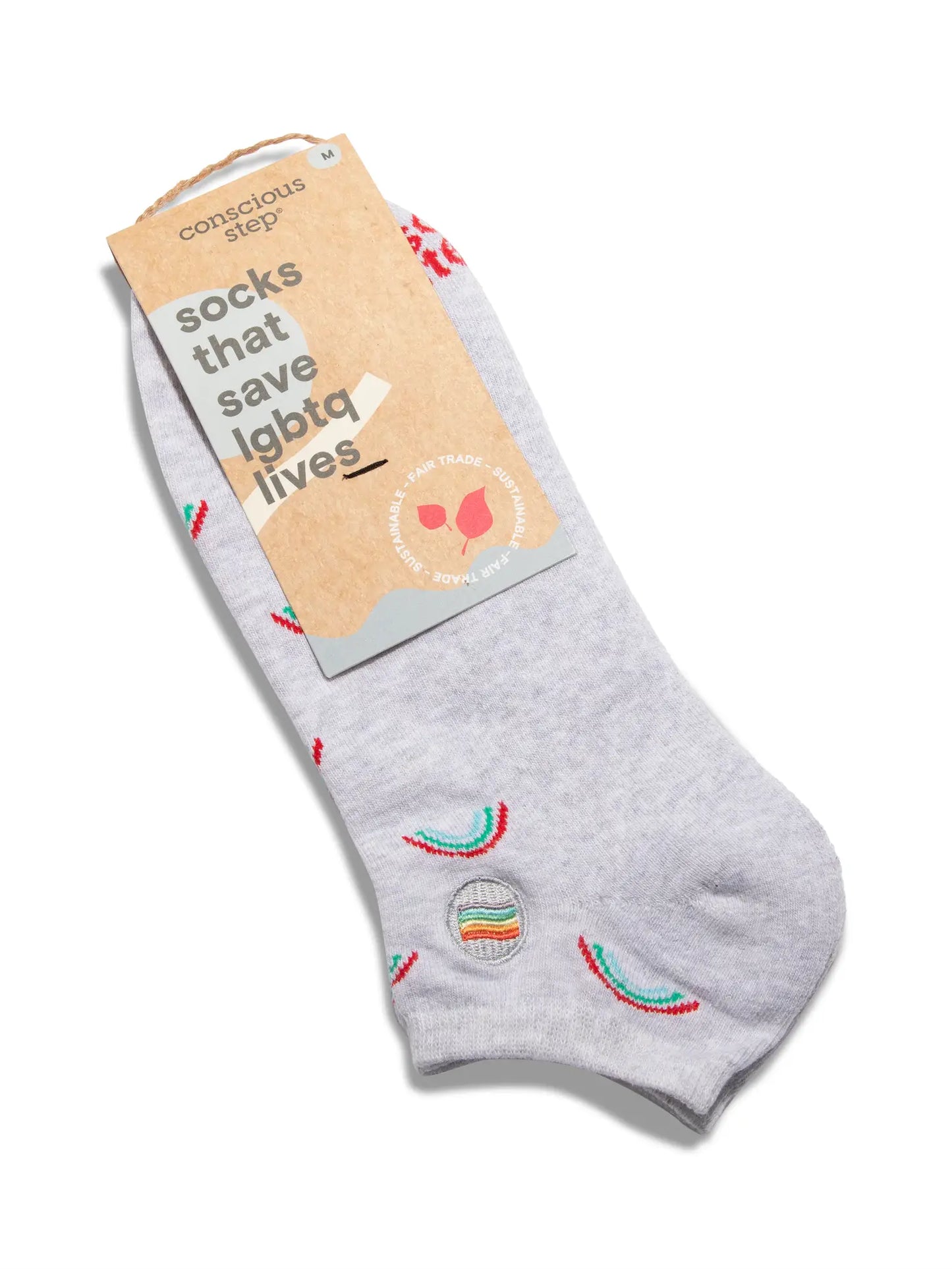 Conscious Step: Socks that Save LGBTQ Lives (Rainbow)