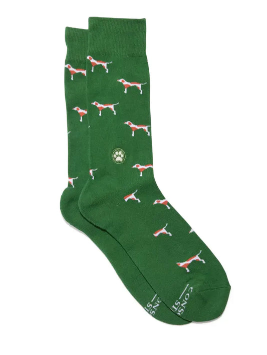 Conscious Step: Socks that Save Dogs (Green)