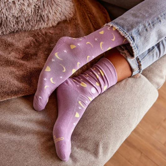 Conscious Step: Socks that Support Mental Health (Lavender)