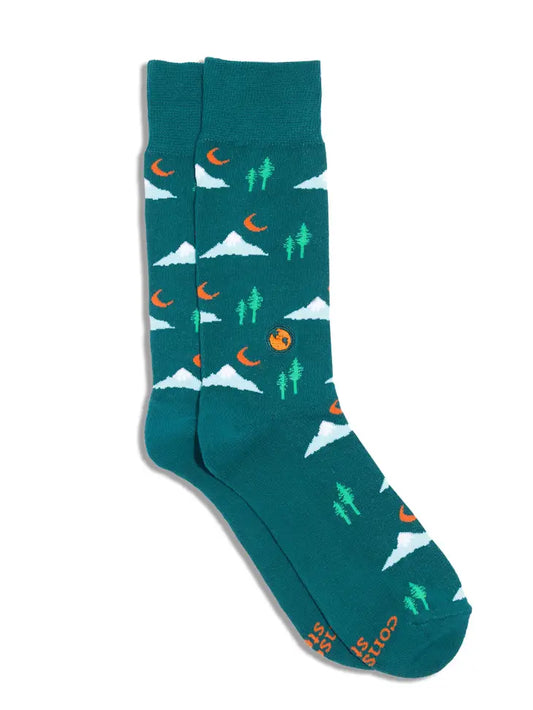 Conscious Step: Socks that Protect our Planet (Green Mountains)