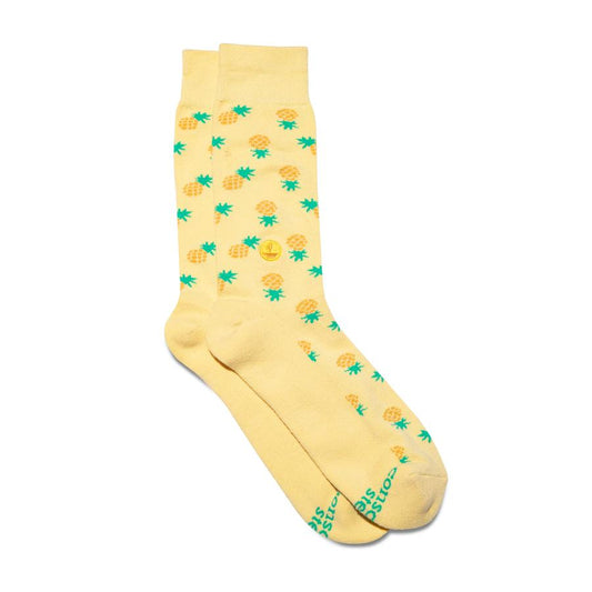 Conscious Step: Socks that Provide Meals (Pineapples)