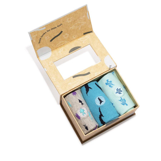Conscious Step: Kid Socks that Protect Oceans (Gift Box Set)